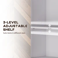 HOMCOM Bathroom Cabinet Wall Mounted, Bathroom Wall Cabinet Medicine Cabinet with 2 Doors, Adjustable Shelf, Walnut(m-6)