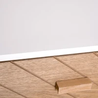 HOMCOM 4 Drawers Bedside Cabinet Wooden Table Storage Chest Organiser Night Stand Scandinavian Nordic Style Home Furniture(m-9)