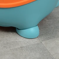 ZONEKIZ Orinal para Bebé de 6-36 Meses Orinal Infantil en Forma de Alien Tapa Estructura Antideslizante 35,6x35,7x22,2 cm Azul(m-9)