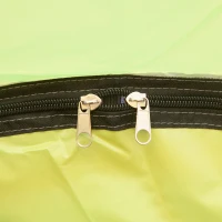 Outsunny Tente de camping 3 personnes tente dôme étanche légère ventilée portes zippées poche de rangement sac de transport inclus fibre verre polyester tissu Oxford 210L x 210l x 119H cm vert et gris(m-9)