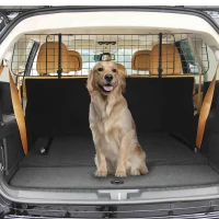 PawHut Heavy Duty Pet Dog Car Barrier Black(m-2)