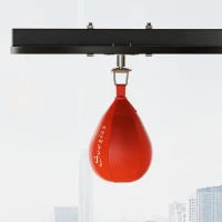 HOMCOM Adjustable Freestanding Speedbag, Punch Bag Hanger, Black(m-8)