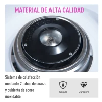 HOMCOM Máquina de Algodón de Estilo Retro con Medidor y 10 Palos de Bambú Acero Inoxidable y Aluminio 30x30x28 cm Rojo(m-4)