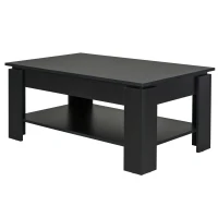 HOMCOM Tavolino da Caffè da Salotto Soggiorno Moderno Design Portata 60kg(m-8)