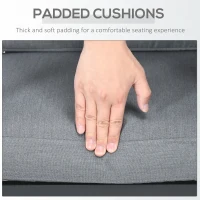 Outsunny 5-Piece Aluminium Garden Furniture Sets, 4 Seater Outdoor Conversational Dining Set with Gas Fire Pit Table Cushions for Yard, Poolside, Patio, Grey(m-6)