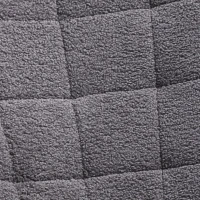 HOMCOM Berber Fleece Nursery Glider Rocker for Nursing, Wingback Rocking Chair for Living Room, Dark Grey(m-7)