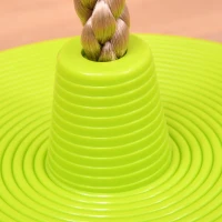 HOMCOM Kids Climbing Rope Tree Swing Disc Swing Seat Outdoor Playground Backyard Hanging Rope Playset for 3-12 Years(m-9)