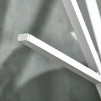 HOMCOM Perchero de Pie Forma de Árbol Perchero para Ropa de Metal con 9 Ganchos y Estante Perchero Vintage 45x45x180 cm Blanco(m-9)