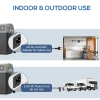 HOMCOM Car Refrigerator, Portable 12/24V 50 Litre Compressor Fridge Freezer, Electric Cooler Box for Camping, Travel, Picnic, Down to -20℃(m-8)