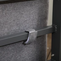 Outsunny 4 Pieces Garden Sofa Set 2 Single Armchair 1 Bench & Side Table Set Aluminium Frame Patio Furniture with Cushions Grey(m-9)