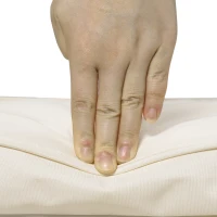 Outsunny Set of 2 Garden Chair Cushions with Ties, 45 x 45 cm Replacement Cushions for Outdoor Furniture, Cream White(m-8)