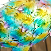 Outsunny Peacock Garden Statue, Standing Garden Ornament, Metal Garden Gift with Stakes for Patio Pond Landscape Decoration, Multi-Colour(m-9)