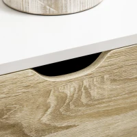 HOMCOM Modern Sideboard Storage Cabinet, Free Standing Accent Cupboard with Drawer, 2 Doors for Bedroom, Living Room, Hallway, White(m-8)