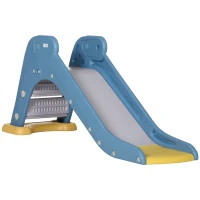 AIYAPLAY Tobogán para Niños 18-48 Meses Tobogán Infantil para Interior y Exterior 145x45x63 cm Azul y Gris(m-1)