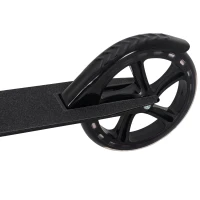 HOMCOM Trottinette Pliable Hauteur Guidon réglable sur 4 Niveaux système de freinage arrière pour enfant adolescent pois max. 100KG dim. 88L x 37l x 75-100H cm Noir(m-8)