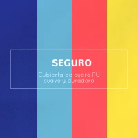 HOMCOM Juego de 4 Bloques Psicomotricidad para Niños Juguete para Aprendizaje para Escalar y Gatear Multicolor(m-5)