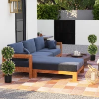 HOMCOM Set of 2 Decorative Artificial Plants Ball Trees with Lavender Flowers in Pot Fake Plants for Home Indoor Outdoor Decor, 70cm, Pink(m-6)