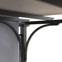 Outsunny 3 x 3(m) Outdoor Pergola, Garden Pergola Gazebo with Adjustable Canopy, Grey(m-7)