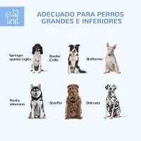 PawHut Jaula para Perros Hexagonal con Puerta Marco de Acero Galvanizado y Toldo Impermeable y Anti-UV 210x185x150 cm Plata(m-4)