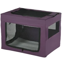 PawHut 69cm Pet Carrier, with Cushion, for Miniature and Small Dogs - Purple(m-11)