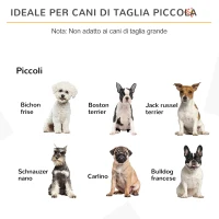 PawHut Cancellino per Cani Pieghevole a 3 Sezioni in Legno, 154.5x29.5x61cm, Bianco(m-4)