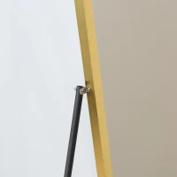 HOMCOM Full Length Mirror Wall-Mounted, 160 x 50 cm Freestanding Rectangle Dressing Mirror for Bedroom, Living Room, Gold Frame(m-9)