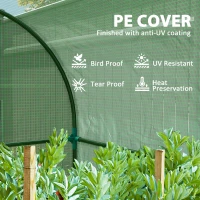 Outsunny 94 x 94cm Mini Portable Greenhouse - Green(m-5)