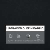 Outsunny 4 Pcs Outdoor Seat and Back Cushion Set Patio Deep Seating Chair Replacement Cushion(m-4)