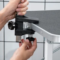 Outsunny Tavolo da toelettatura e tosatura per cani gatti animali pieghevole portatile con ampio piano di lavoro, 91.5x61.5x76cm, Max. carico 150kg(m-8)