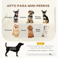 PawHut Colchón para Mascotas Tapizado en Cuero PU Acolchado de Espuma y Lavable con Cremallera 58x49x14,5 cm Negro(m-4)