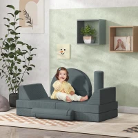 AIYAPLAY Softbausteine, 14-tlg. Set, Bauklötze, verschiedene Formen, für 18+ Monate, Grau(m-2)