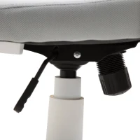 HOMCOM Sedia da Ufficio con Funzione Dondolo, Poltrona Presidenziale in Tessuto Altezza Regolabile e Seduta Girevole, 63x63x117-127 cm, Grigio(m-9)