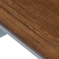 HOMCOM Dining Chairs Set of 2, Pine Wood Kitchen Chairs with Cross Back, Solid Structure for Living Room and Dining Room, Grey(m-9)