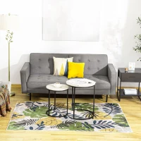 HOMCOM Tappeto Moderno Pelo Corto in Poliestere per Interni, 200x140cm, Multicolore(m-2)