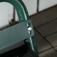 Outsunny 38L Fillable Cylinder Steel Lawn Roller - Dark Green(m-9)