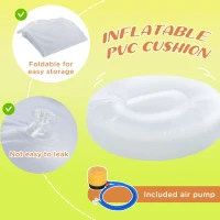 Outsunny Hanging Pod Swing Seat 100% Cotton Child Hammock Chair with Cushion Tent for Indoor Outdoor Garden(m-6)