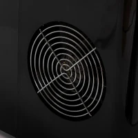 HOMCOM Eiswürfelmaschine, 2, 2 Liter, 12 kg in 24 h, Eiskugeln, selbstreinigend, Eiswanne, Eisschaufel, Schwarz(m-9)