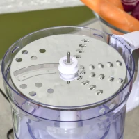 HOMCOM Frullatore da 500W a 2 Velocità Regolabili con Caraffa, Lama a S e Lama a 4 Punte, 20.5x19x16 cm(m-9)