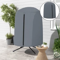 Outsunny 190 x Φ128cm Hanging Egg Chair Furniture Cover - Grey(m-2)