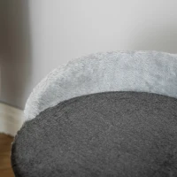 PawHut Arbre à chat griffoir grattoir design jeu boule suspendue + plateforme peluche sisal naturel gris foncé(m-8)