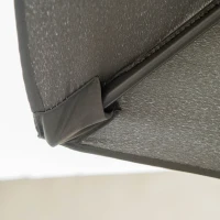 Outsunny 2.8m Garden Parasol Umbrella, Round Outdoor Market Table Umbrella Sun Shade Canopy, Dark Grey(m-9)