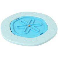 ZONEKIZ Two-In-One Balance Board, Kids Wobble Board with Ball - Blue(m-11)