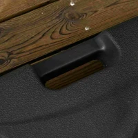 Outsunny Base per Ombrellone da Giardino in HDPE, Basamento per Ombrellone con Maniglia, Supporto per Ombrelloni con Pali Ø38mm, Riempibile con 20 kg di Acqua e 30 kg di Sabbia, Nero(m-9)