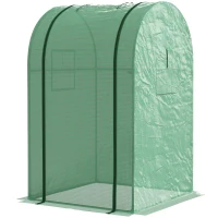 Outsunny 94 x 94cm Mini Portable Greenhouse - Green(m-11)
