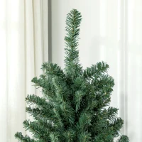 HOMCOM Árbol de Navidad Artificial 180 cm con 760 Ramas de Alambre de Memoria y Base Plegable Árbol de Navideño Verde(m-8)