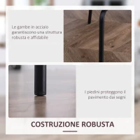 HOMCOM Set di 2 Sedie da Pranzo in Tessuto Imbottite e Impilabili con Gambe in Acciaio, Rosa(m-5)