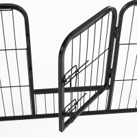 PawHut Recinto Recinzione box per Animali Cani Gatti Cuccioli Roditori Rete Gabbia di Ferro per Esterno Giardino 80x60cm 8pz(m-8)