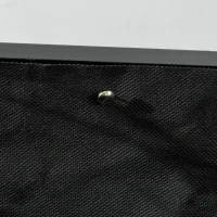 Outsunny Hochbeet, wetterfester Anstrich, 4 Räder, Naturholz, schwarz, 89 x 48 x 47 cm(m-10)