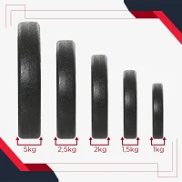 HOMCOM Kurzhantel Set 30KG Hantelset mit Hantelscheiben für Zuhause Büro Fitnessstudio Stahl Kunstleder Schwarz Krafttraining(m-8)