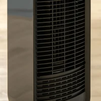 HOMCOM Ventilateur colonne à ions négatifs oscillant 80°, télécommande écran LED 60 W, minuterie 12H, 3 modes 3 vitesses, noir(m-9)